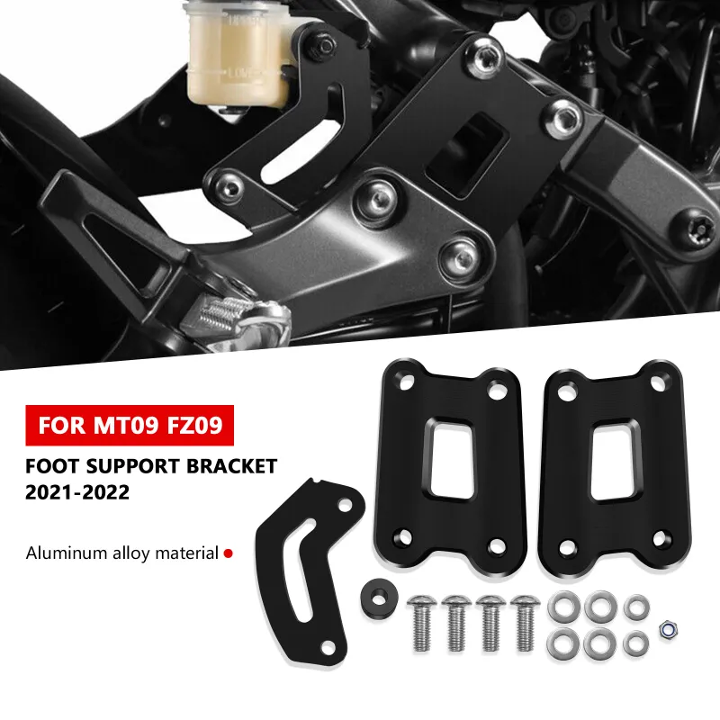 Pour MT09 MT-09 SP FZ09 Passager Arrière Pédales Repose-pieds mt09 fz09 Repose-pieds Kit D'abaissement Support Support Accessoires_voghion.com