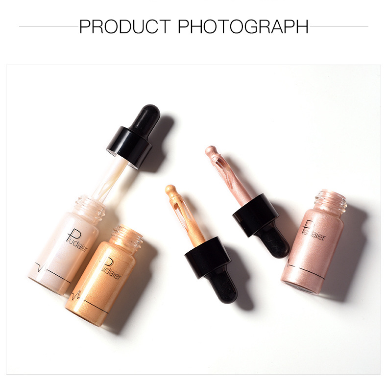 Pudaier Matte Highlighting Liquid Foundation Pearl Powder Basfärgkorrigering Foundation Liquid Brightening Hudton_voghion.com