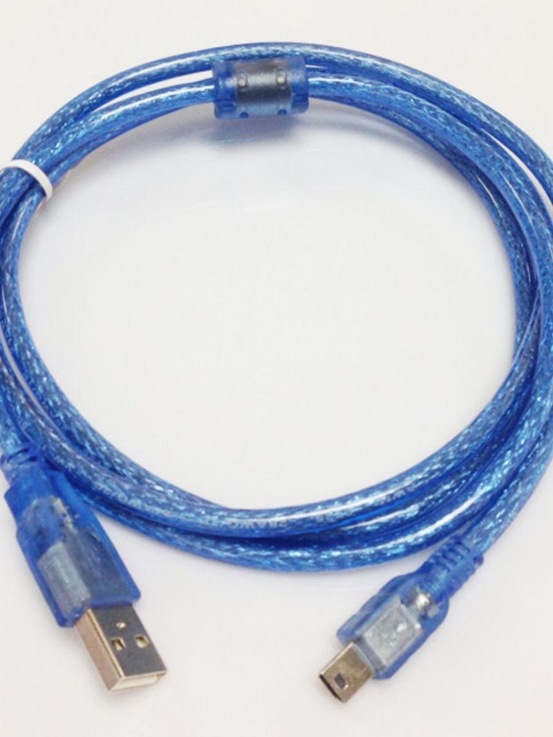 Verhetetlen minőségű Crown különleges ajánlatú T-portos USB - Mini 5mp3 töltőkábel 1,5/3 m mágneses gyűrűvel, réz kivitelben_voghion.com