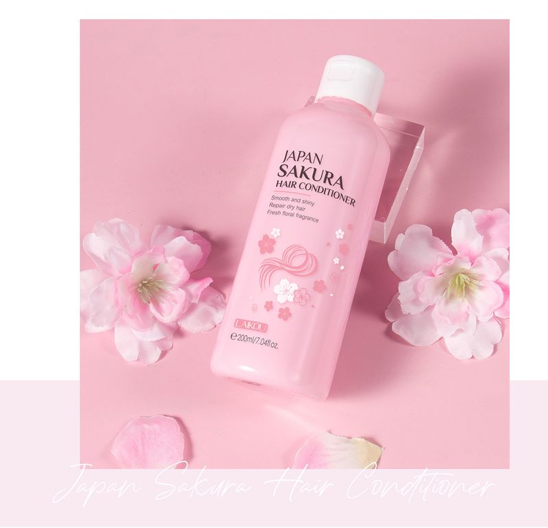 Scrubs & Bodys Treatments LAIKOU Sakura Conditioner 200ml Soft And Shiny Moisturizing Improve Frizzy_voghion.com