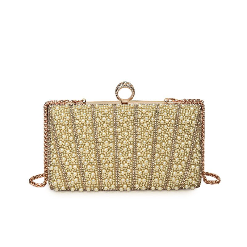 New Style Socialite Pearl Women's Cheongsam Handbag Beaded Clutch Evening Dress Bag_voghion.com
