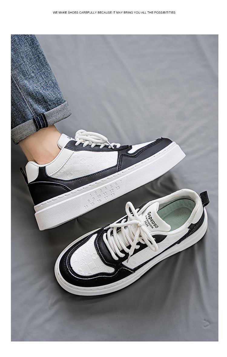 2025 Sommer Neue atmungsaktive weiße Sneakers Herren Vielseitige Sport-Casual-Board-Trendschuhe mit dicken Sohlen_voghion.com
