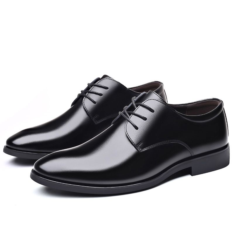 Neue Herrenschuhe aus glänzendem Leder für Business und Freizeit, formelle Friseur- und Hochzeitsbüroschuhe_voghion.com