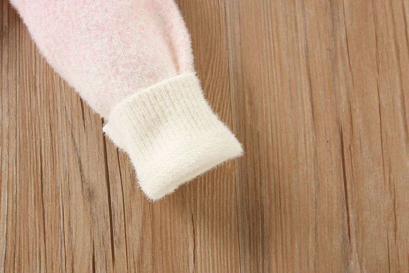 Girls' Sweater Set 2024 Stylish mink fur princess cartoon cute and fashionable knitted children's two-piece skirt set_voghion.com