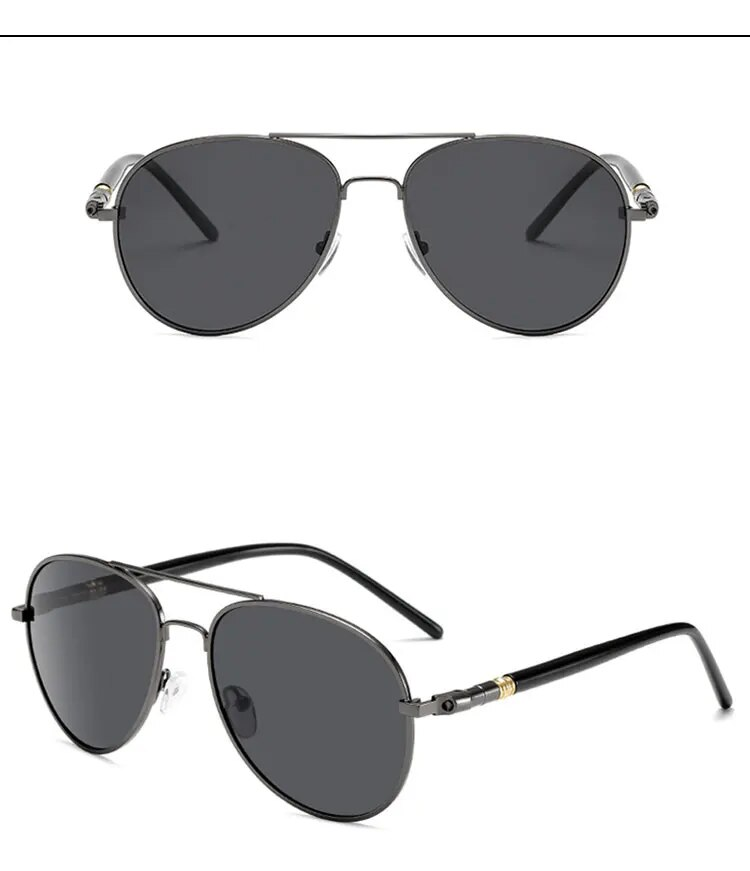 KUMARRY  Pilot Photochromic Sunglasses Men Fishing Driving Brand Designer Polarized Sunglass For Men‘s oculos UV400_voghion.com