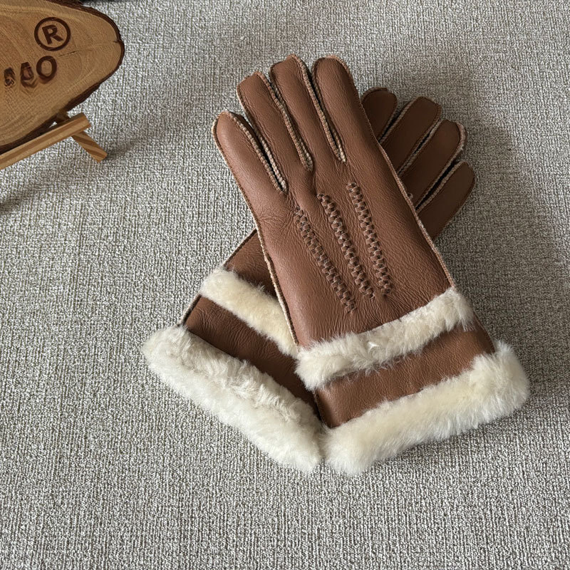 Giacca invernale in lana integrata per uomo e donna, foderata in pile spesso, antifreddo, in vera pelle di pecora, calda per motociclisti_voghion.com