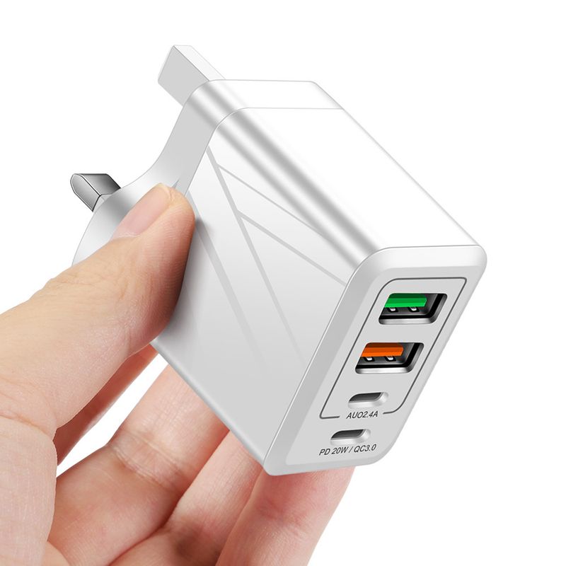 Music Festival 36W LED 20W PD QC3.0+2.4A Type-c 2 USB fast charging mobile phone travel charger_voghion.com