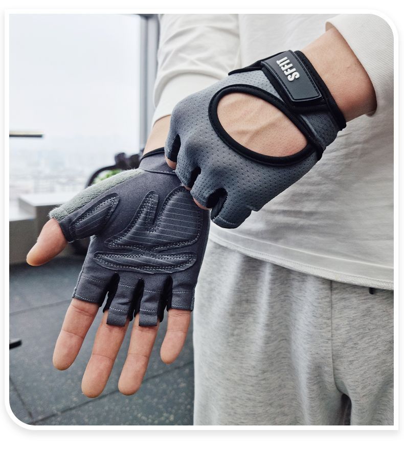 Fitness For Women, Half-Finger, Wrist Support, Anti-Callus, Non-Slip, Breathable, Dumbbell, Pull-Up Bar, Kettlebell,_voghion.com
