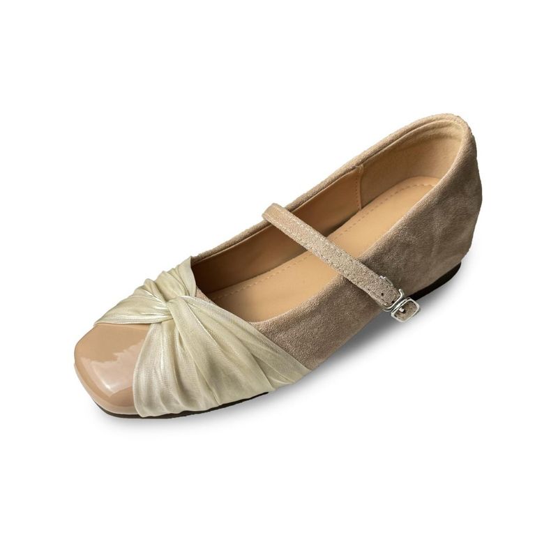 Cowhide Version ~ Petite Height Increase 5Cm Mary Jane Fairy Style 2025 Autumn New French Sweet Single Shoes_voghion.com