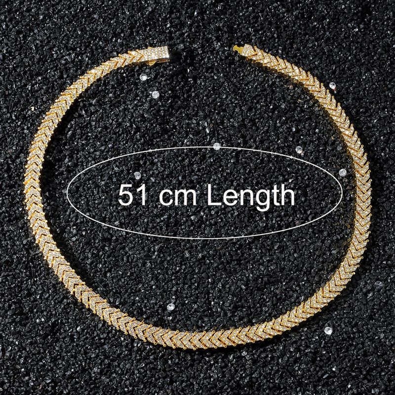 European And American Men's Hip-hop Style Fish Tail Splicing Chain Necklace_voghion.com
