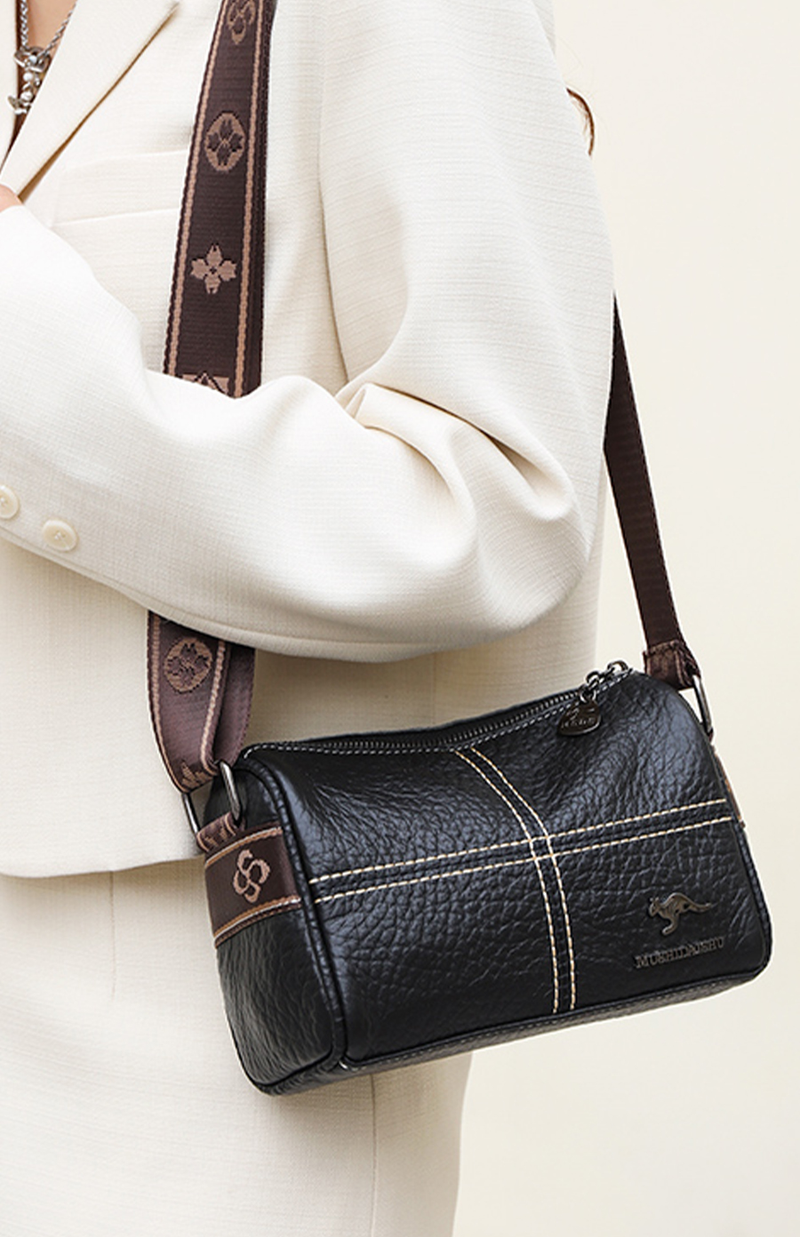 Designer Solide Echtleder Kleine Handtasche Weibliche Messenger Tote Sac Hochwertige Kuh Leder Schulter Umhängetasche_voghion.com
