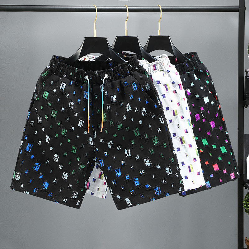 Nouveaux shorts de sport décontractés et tendance pour hommes en été, pour augmenter la graisse, vêtements d'extérieur amples, capris tendance pour jeunes couples_voghion.com