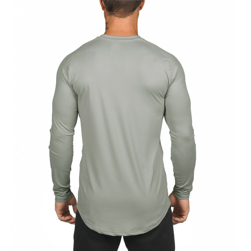 Fitne Long leeved Mucle Men' Tight Fit Brother T-hirt Quick drying Meh Sport Top Compreion Training GYM_voghion.com