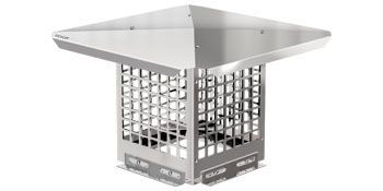 VEVOR Chimney Cap, 8" X 8" Flue Caps, 304 Stainless Steel Fireplace Chimney Cover, Adjustable Metal Spark Arrestor With Bolts Screws, Mesh Chimney Flue Cover For Outside Existing Clay Flue Tile_voghion.com