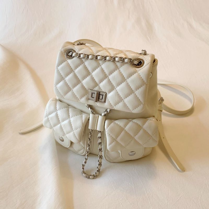 Nanfeng Chio2nd Burst Berry Women's 2025 New High-end Quilted Chain Small Backpack_voghion.com