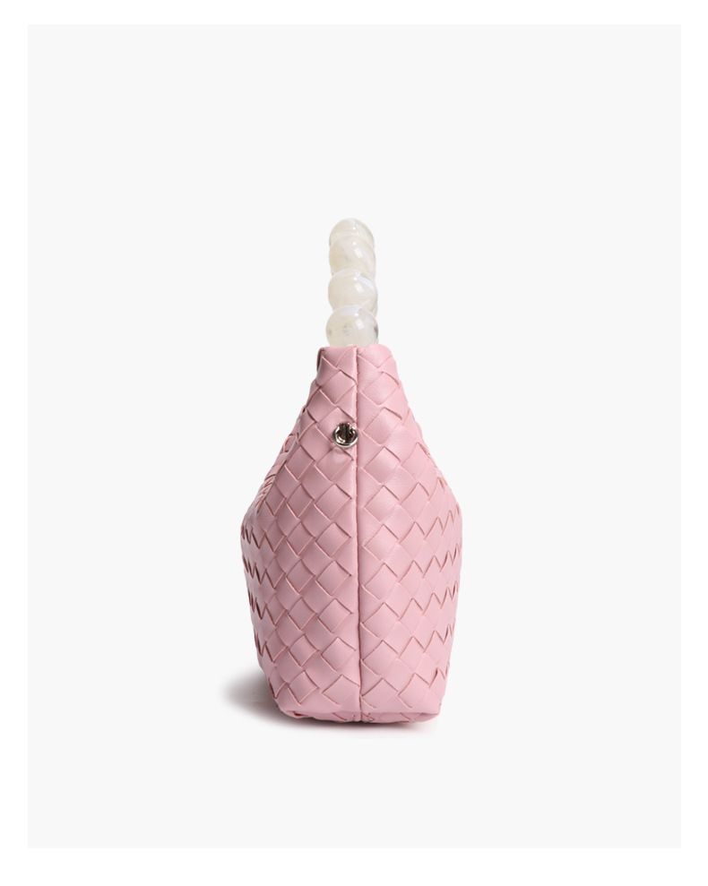 Neue Art gewebte Temperament frische Perlen Handtasche Nischenmode Trend Schultertasche fortschrittliche vielseitige Umhängetasche für Damen_voghion.com