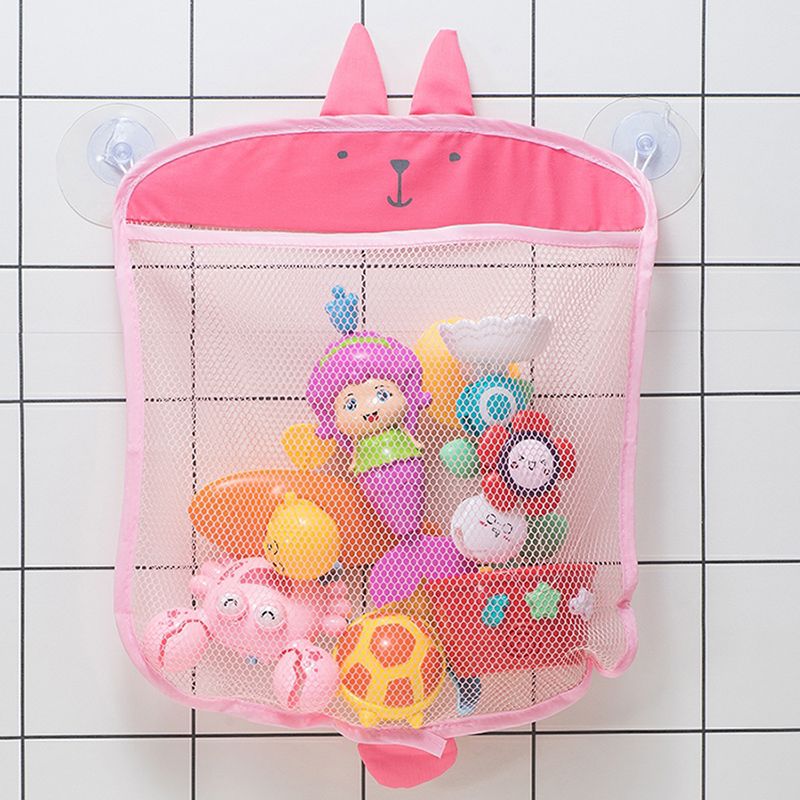 Sacchetto a rete per il bagno dei bambini, organizzatore a ventosa per giocattoli da bagno per bambini, cestino per bambini, forme di animali dei cartoni animati, tessuto, sabbia, giocattoli, rete di stoccaggio_voghion.com