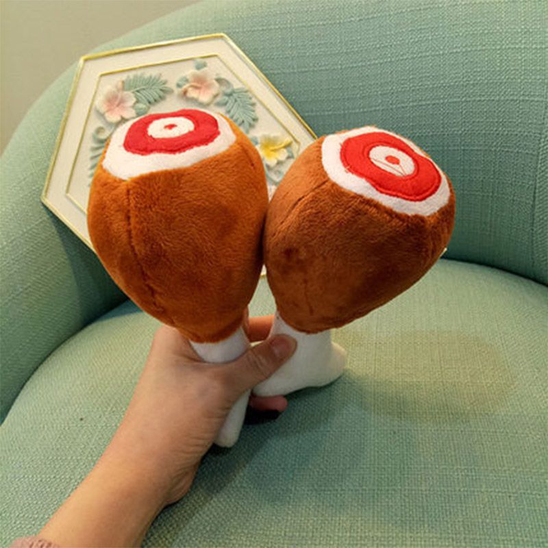 Soft Dog Chicken Feet Plush Chew For Toy Squeaky Sound Toys Puppy Small Medium Dogs Pet Supplies By PawParty Store_voghion.com