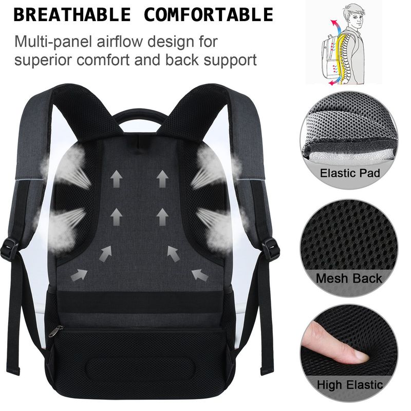 mochila de computador mochila masculina grande capacidade multifuncional viagem notebook bolsa de computador empresarial_voghion.com