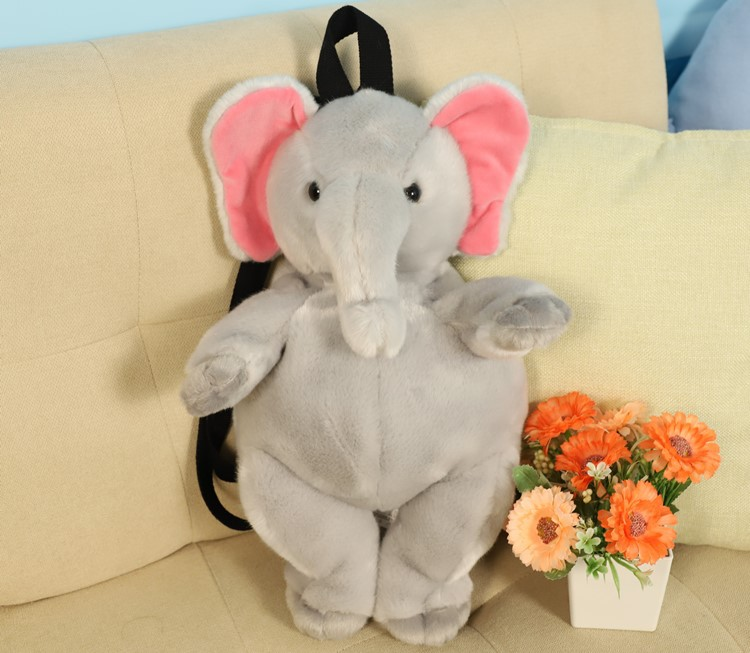 Tīģera plīša simulācijas leoparda mugursoma, zilonis, panda, žirafe, soma bērniem, zoodārza dāvana_voghion.com