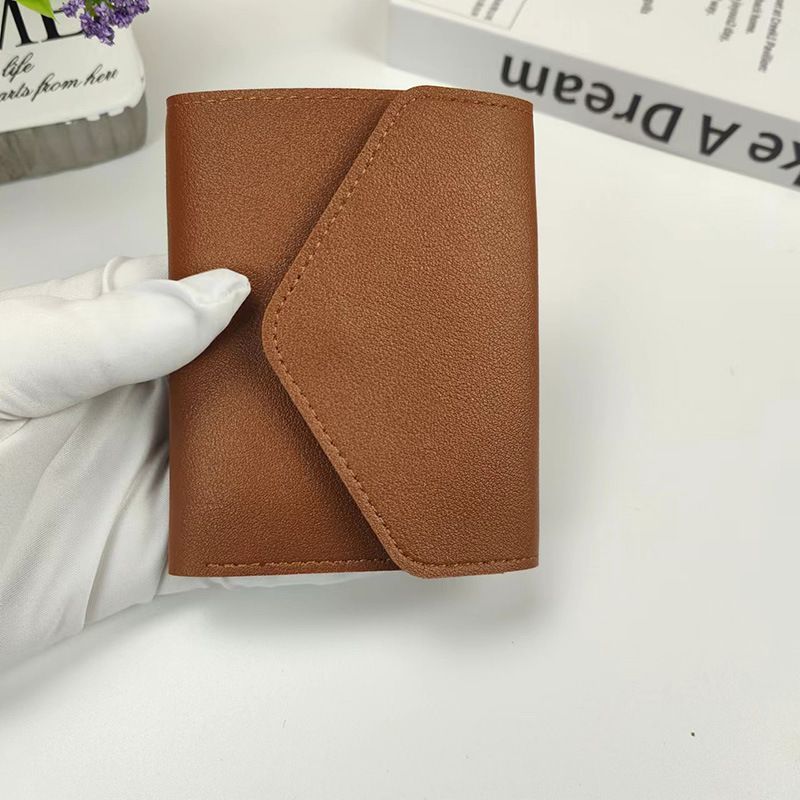 New Women's Wallet Fashion Simple Three-fold Short Wallet Multi-card Multi-function Coin Purse_voghion.com