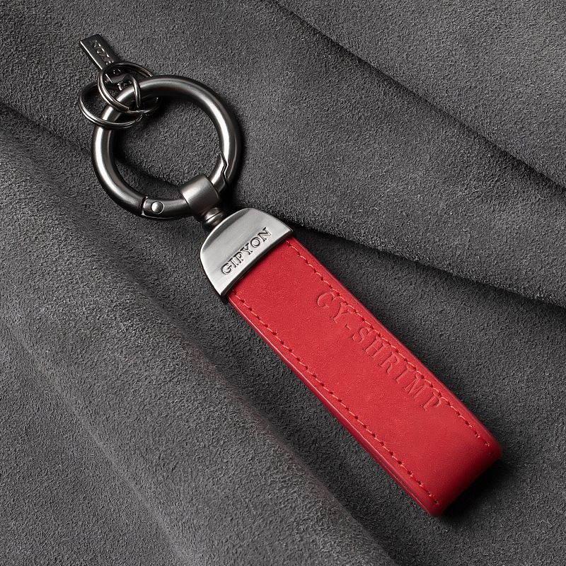 VOOTHOST Portachiavi in pelle nabuk per uomo e donna, portachiavi retrò vintage personalizzato, regalo VB219_voghion.com