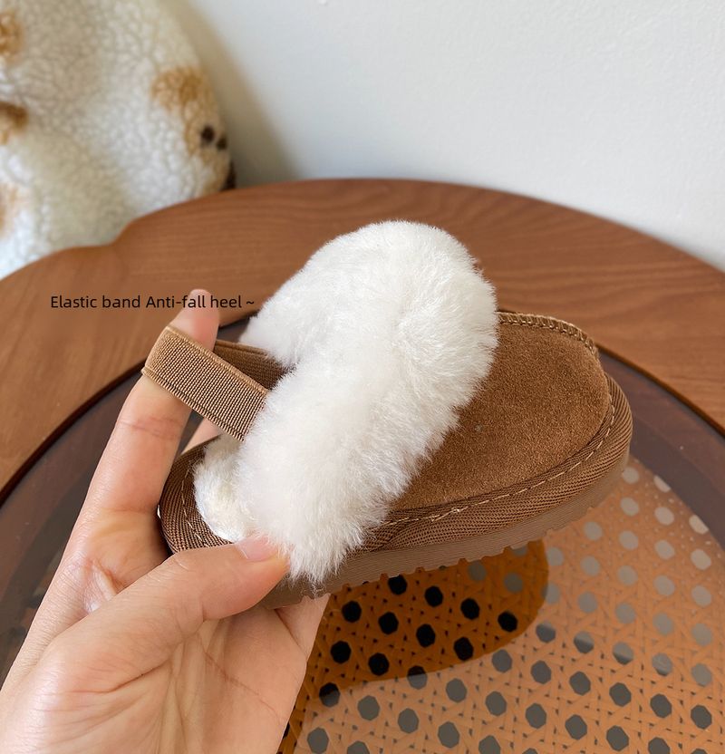 {Talla 15-30} Zapatos de bebé con forro polar, nuevos zapatos de algodón para invierno, pantuflas de algodón cálidas para niñas, zapatos de suela suave para bebés_voghion.com