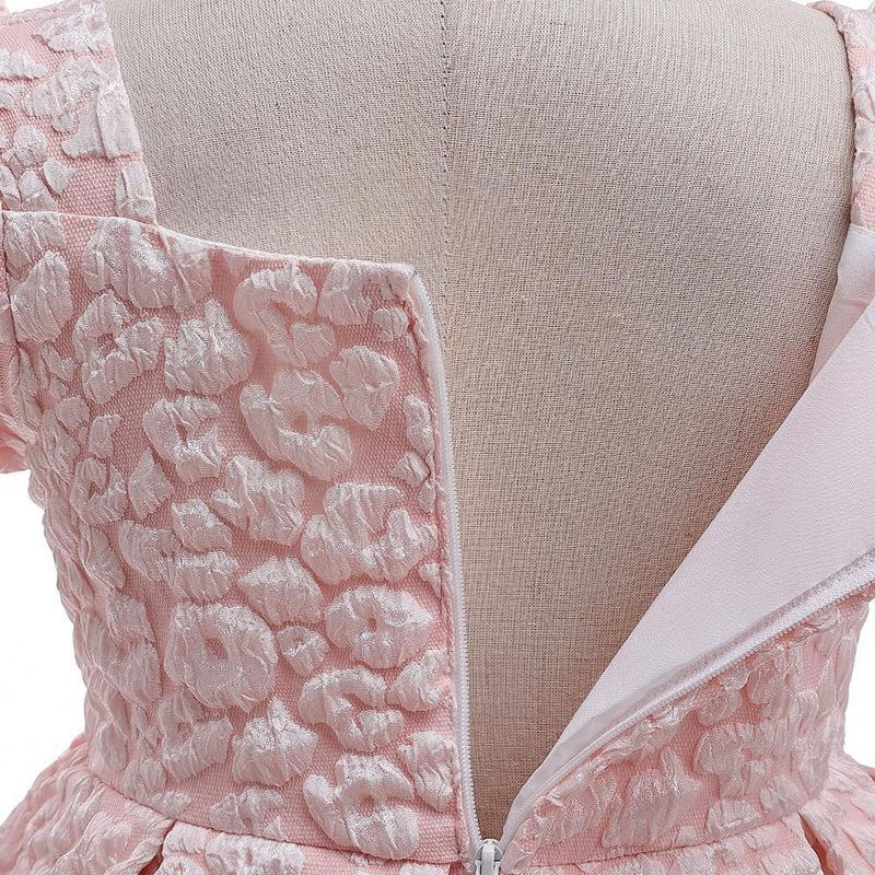 Vêtements pour bébés filles, style Royal, robe de princesse à manches bouffantes avec grand nœud, pour fête d'enfants_voghion.com