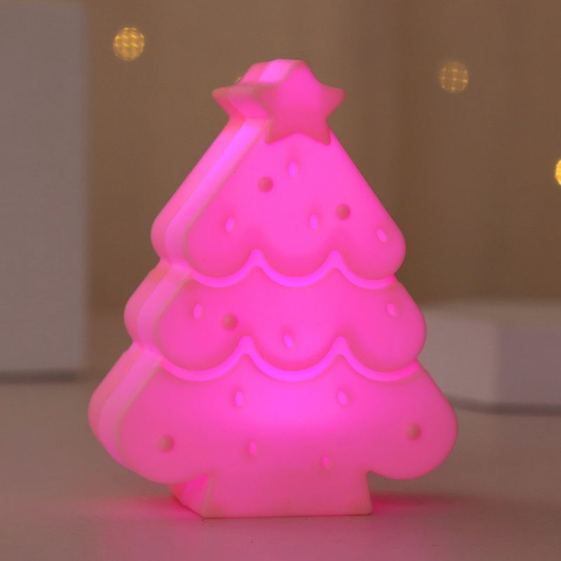 Mini decorazioni natalizie a LED - Decorazioni luminose da tavolo per le feste in verde e rosa, regalo perfetto per l'allegria delle feste_voghion.com