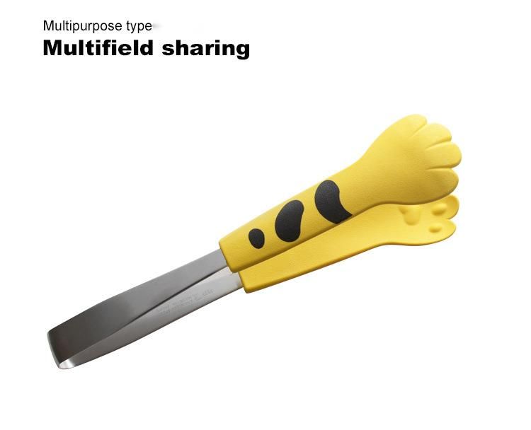 Kreative Zange in Form einer Katzenpfote für Lebensmittel, Grillbrot, hitzebeständiger Edelstahl, Zitronenscheiben_voghion.com