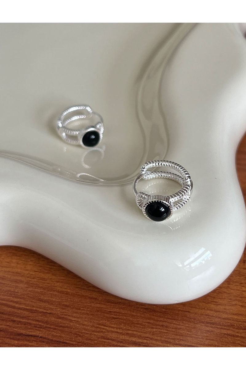 Orecchini semplici con perline nere in versione coreana, moda estiva di alta gamma, fibbia versatile, accessori per le orecchie da donna_voghion.com