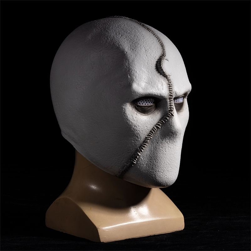 Jinleiou Add Ambient Face Cover High Simulation Emulsion LED Light Moon Knight Face Headgear Souvenir Supplies_voghion.com