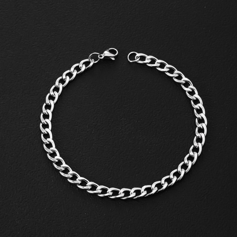 Stainless Men's Personality Trend Cuban Non-Fading Women's Titanium Steel Bracelet_voghion.com