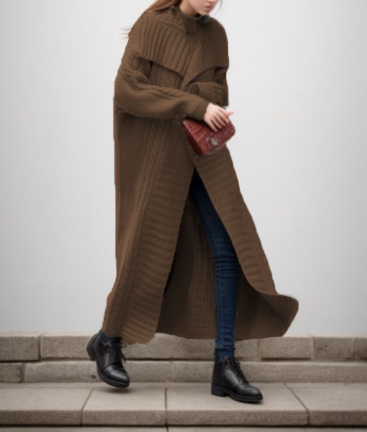 Cárdigan de mujer de talla grande_voghion.com