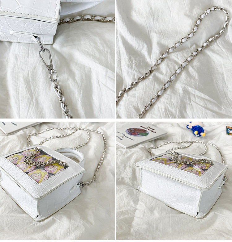 Borsa a tracolla per borsa da dolore trasparente giapponese di grande capacità 2023 Nuova borsa da donna con borsa quadrata trasparente di fascia alta di fascia alta per la primavera e l'estate_voghion.com
