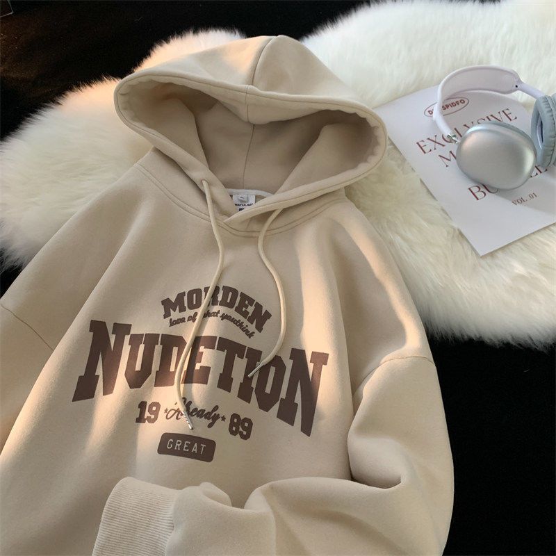 Felpa con cappuccio hip-hop americana in 100% cotone, felpata, unisex, versatile e alla moda, spessa, da uomo, modello 12_voghion.com