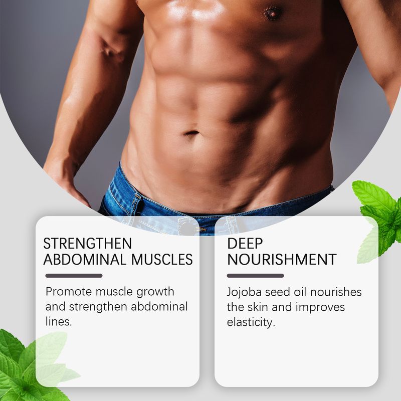 EAST MOON Abdominal Men's Sports Exercise Highlighting Muscle Lines Massage Moisturizing Care Cream_voghion.com
