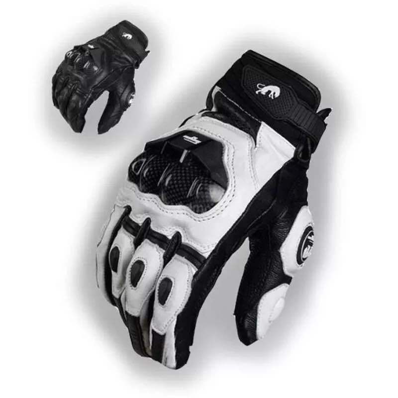 Furygan AFS6 Motorrad-Lederhandschuhe aus Kohlefaser für Rennen und Reiten, sturzsicher, atmungsaktiv, rutschfest, kurzer Stil_voghion.com