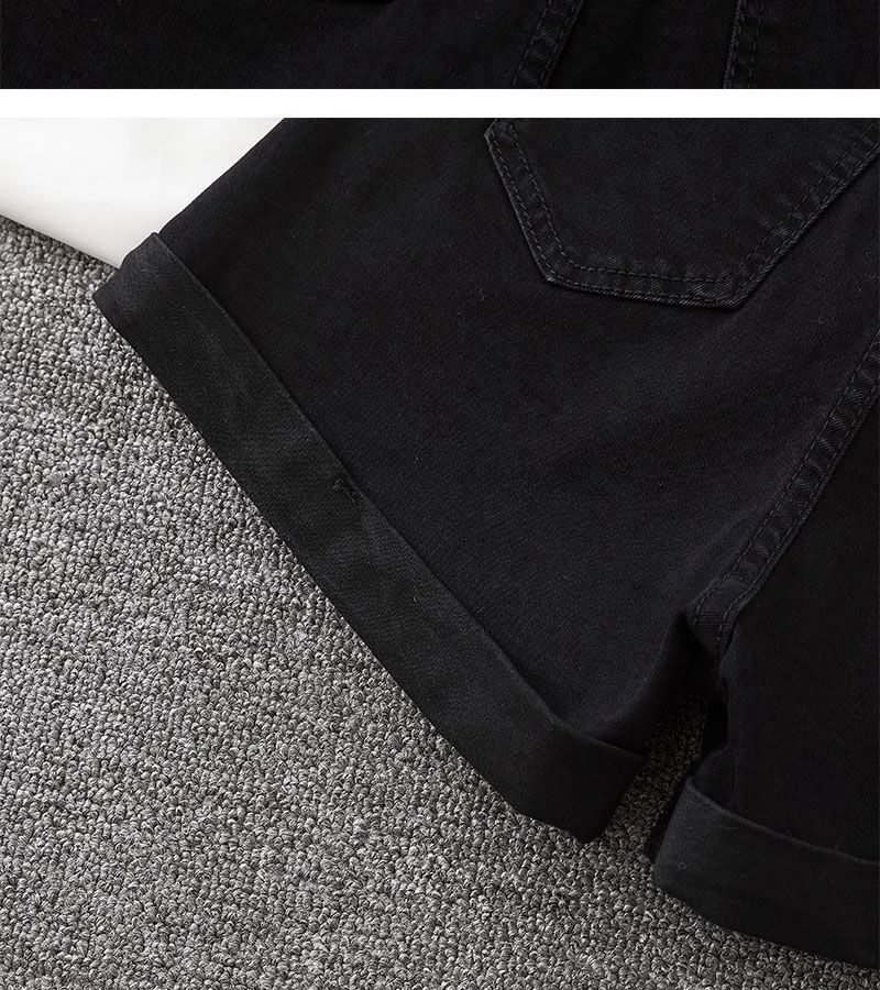 Vêtements pour femmes, couleur claire, all-match, taille haute, short en jean délavé pour femmes, jambe large, pantalon chaud coupe A, tendance, été_voghion.com