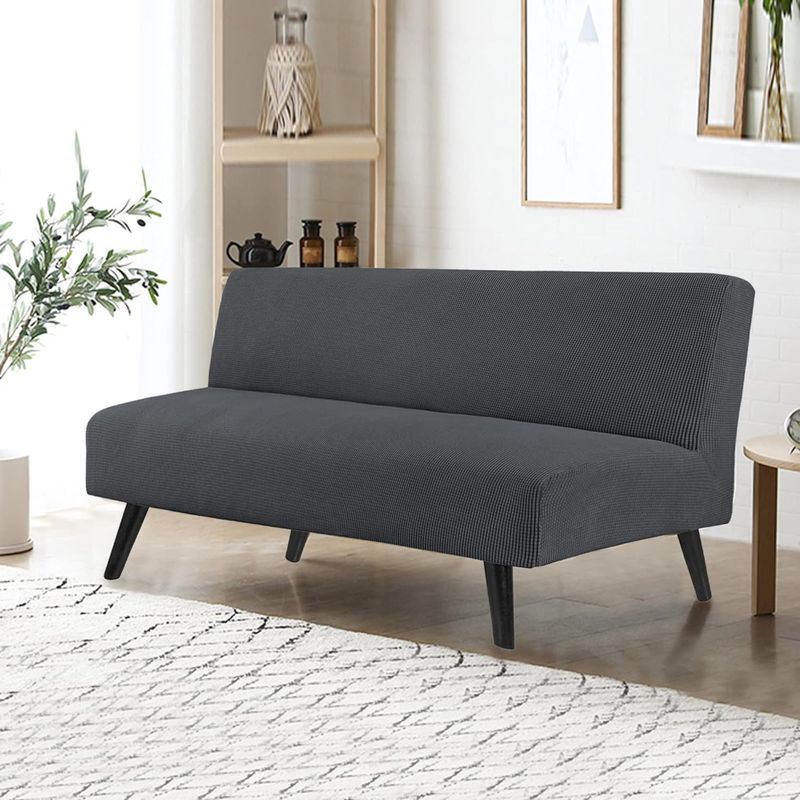 Waterproof non-armrest sofa cover elastic all-inclusive folding sofa bed cover anti-cat scratch pet sofa cushion sofa cover_voghion.com