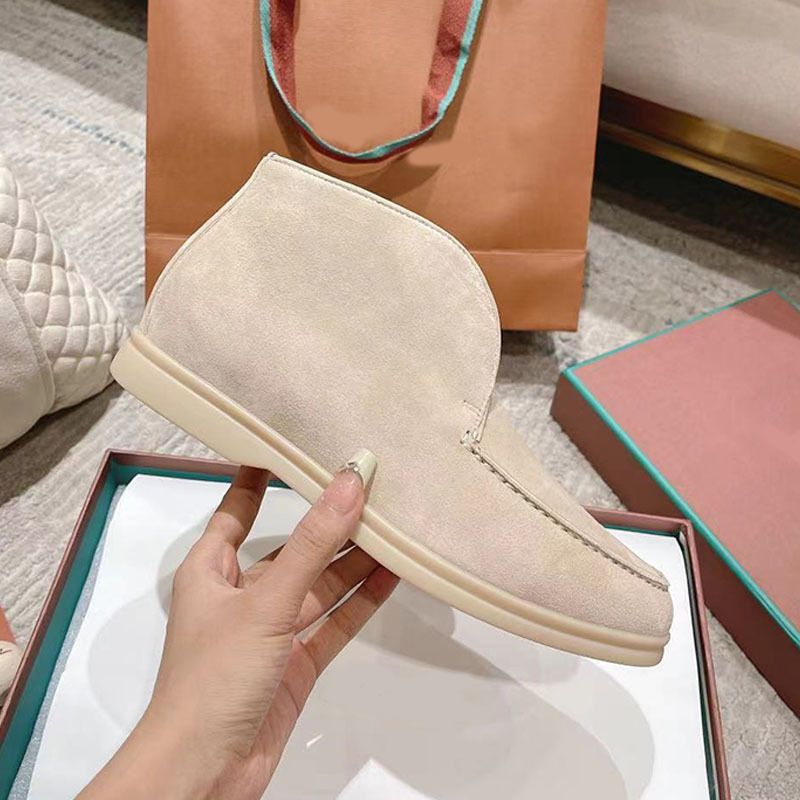 Single Shoe Men's 2024 Autumn And Winter One Foot Lazy Soft Sole Casual High Bang Loafers Couple's Style_voghion.com