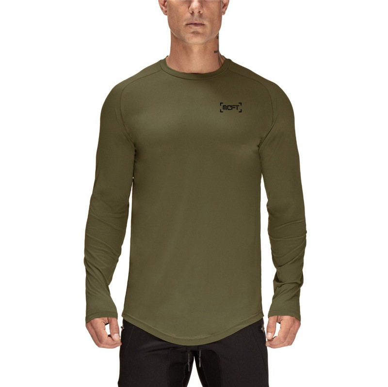 Men's long-sleeved quick-drying tights trend training top Running base_voghion.com