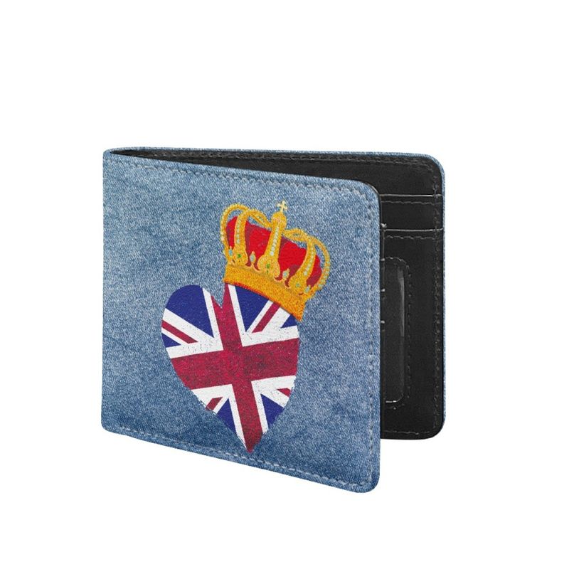Desenho de moeda do edifício nacional britânico com padrão de carteira, bolsa masculina_voghion.com