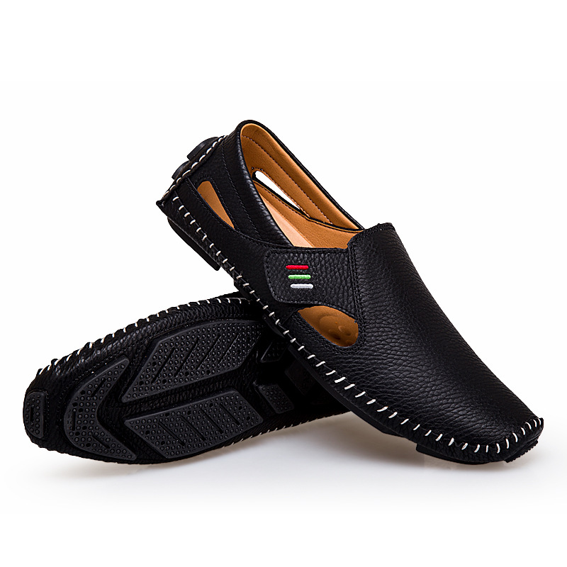 Unbeatable Quality Step On Bean Hole Lazy Casual Beach Outdoor Sewing Shoes, Oversized Men's Shoes_voghion.com