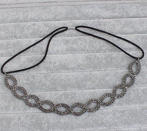 Accessoires de mariée, serre-tête élastique fait main en strass, accessoires pour serre-tête_voghion.com