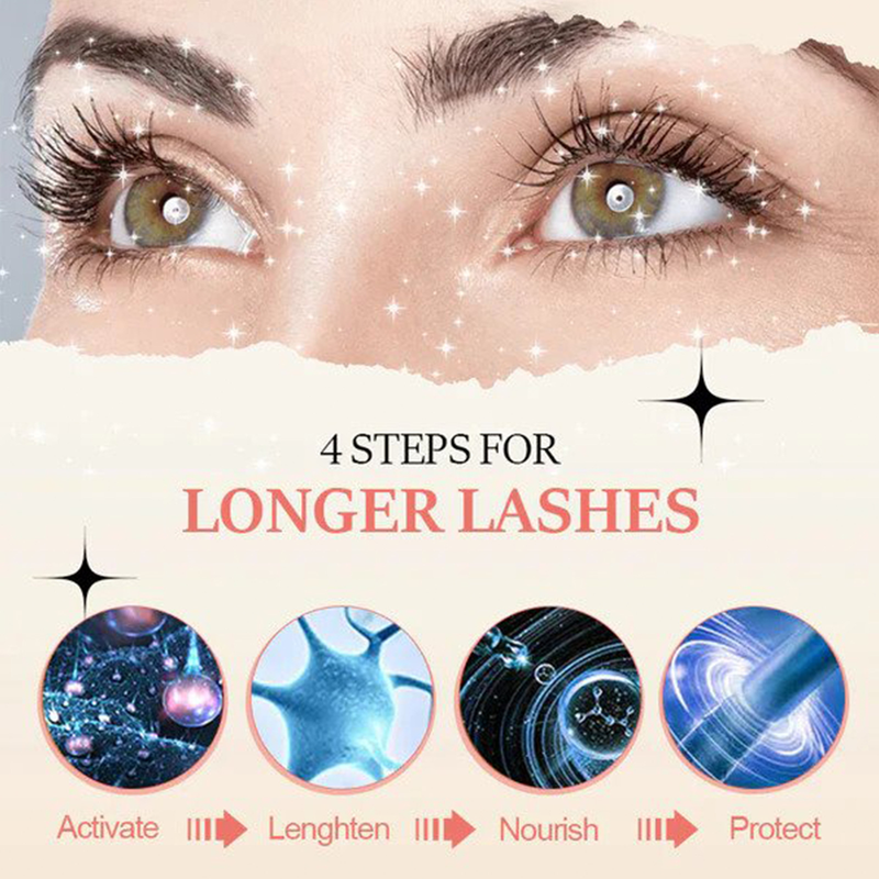 EELHOE Mascara Natuurlijke naadloze krul Lange zwarte dikke mooie wimpers Hydraterende verzorgingsserum_voghion.com
