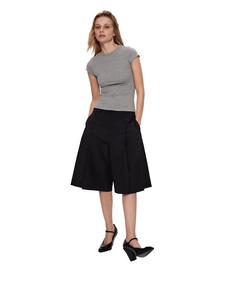 Women's Slim Fit Round Neck Short Sleeve T-Shirt - Breathable Cotton Blend Stretch Fabric, Casual & Versatile Basic Top For Everyday Wear_voghion.com