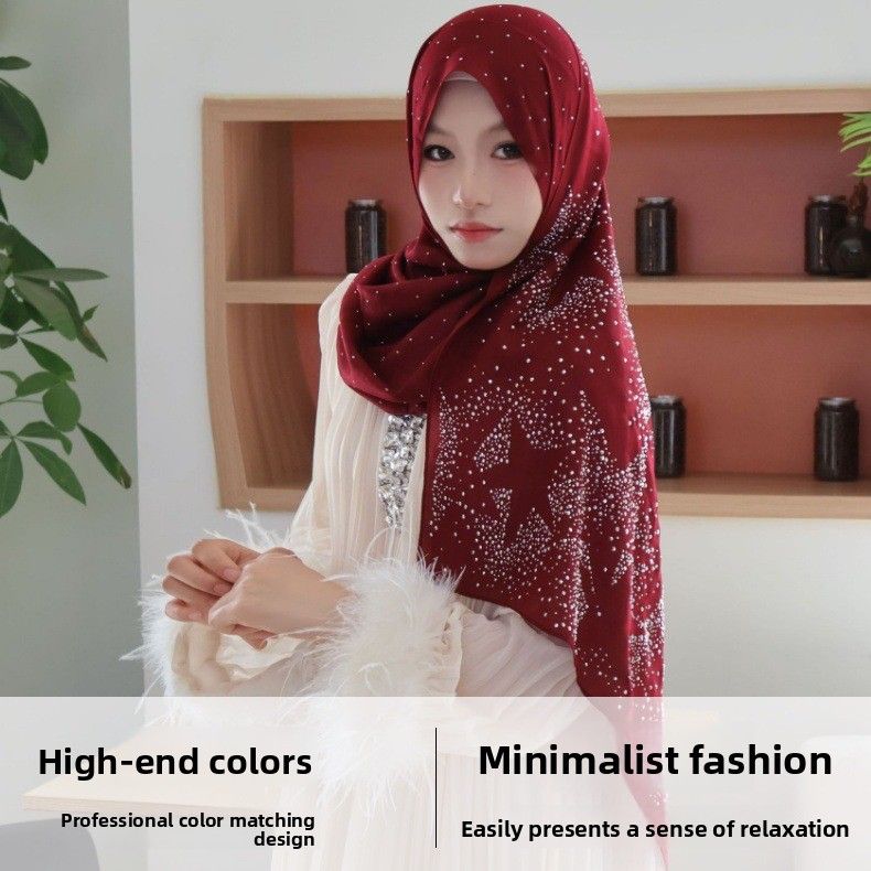 Sciarpa di seta perlata, asciugamano lungo in chiffon tinta unita, asciugamano da spiaggia ..._voghion.com