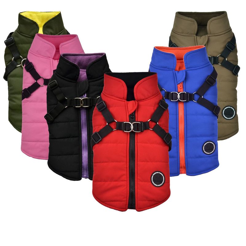 Roupas de algodão para cães de pelúcia estilo peitoral para animais de estimação_voghion.com