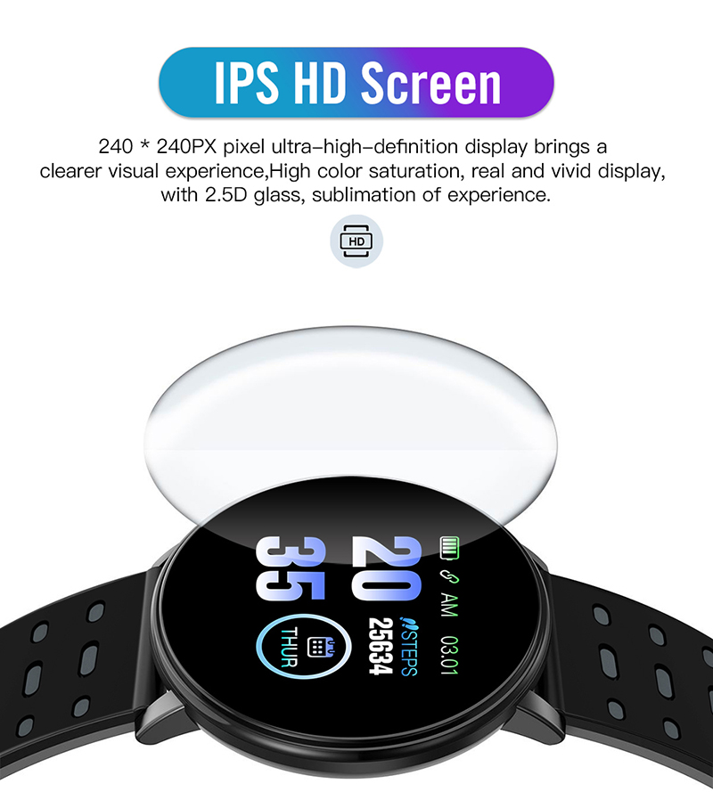 Barns Sport Smart Watch Led Digital Klocka Vattentät Smartwatch Rate Monitor Fitness Tracker Klocka Pojke Och Tjej_voghion.com